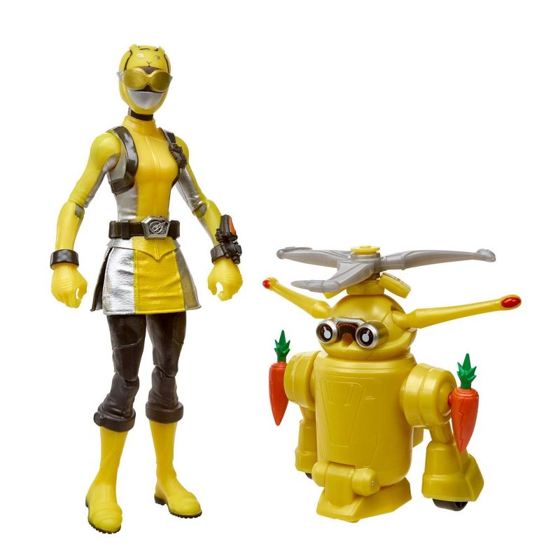 Power Rangers Beast Morphers Yellow Ranger and Morphin Jax Beastbot