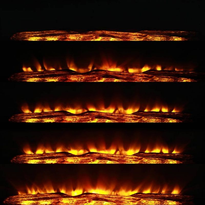 36" Freestanding Electric Fireplace Tan - Home Essentials