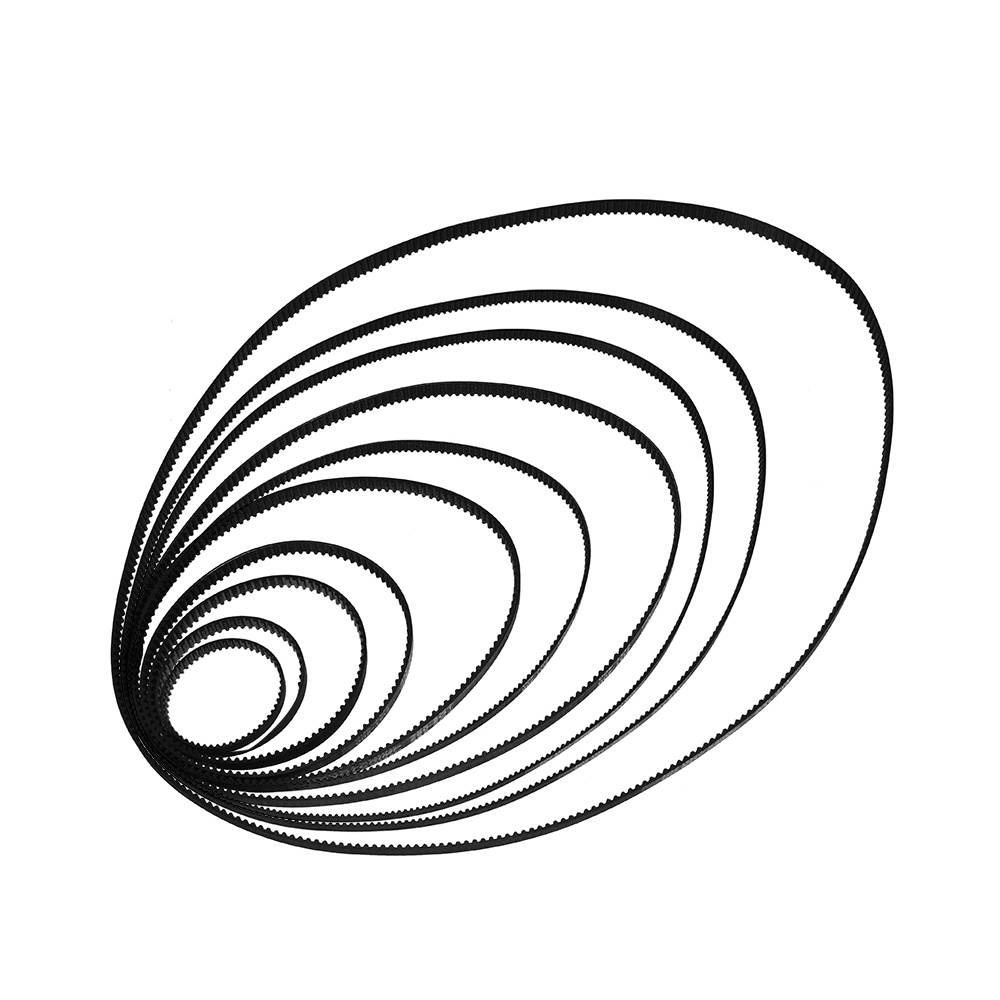 Aibecy GT2 Closed-Loop Timing Belt Rubber Synchronous Belts W=6mm L=110/112/158/200/280/400/610/852/1220mm 3D Printer Parts Kits Pack of 2pcs