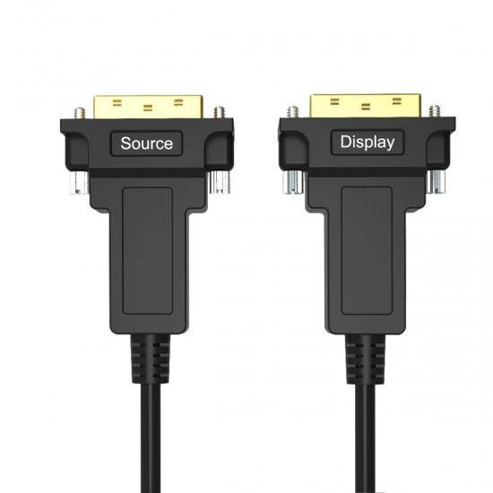 Cablecc DVI AOC Cable 50M Active Fiber Optic Fast Transfer Ultra FHD 4K 60hz