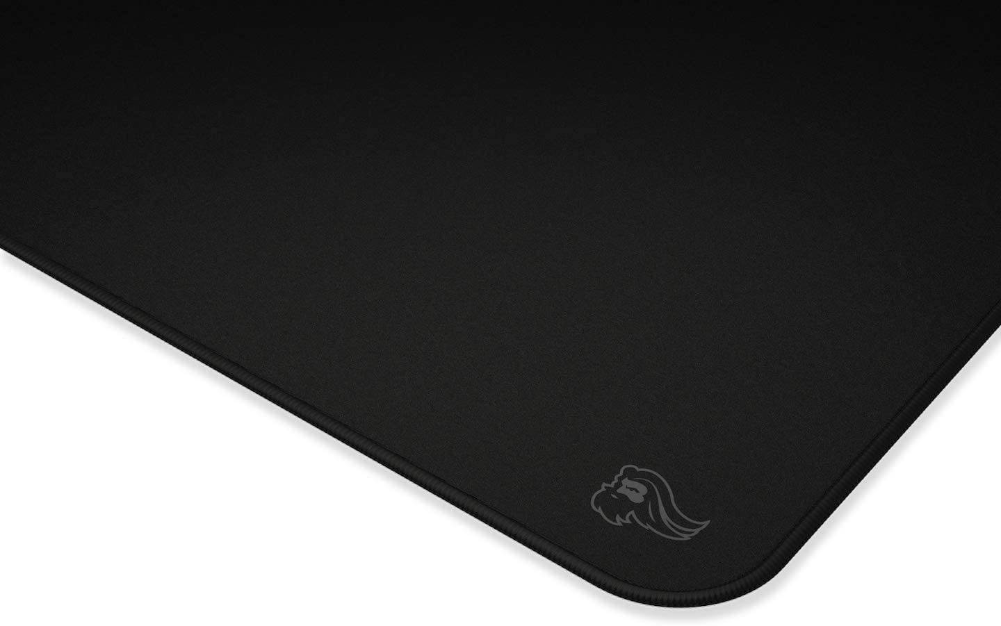 Glorious XL Extended Gaming Mouse Mat/Pad - Stealth Edition - Large, Wide (XLarge) Black Cloth Mousepad, Stitched Edges | 14"x24" (G-P-Stealth)