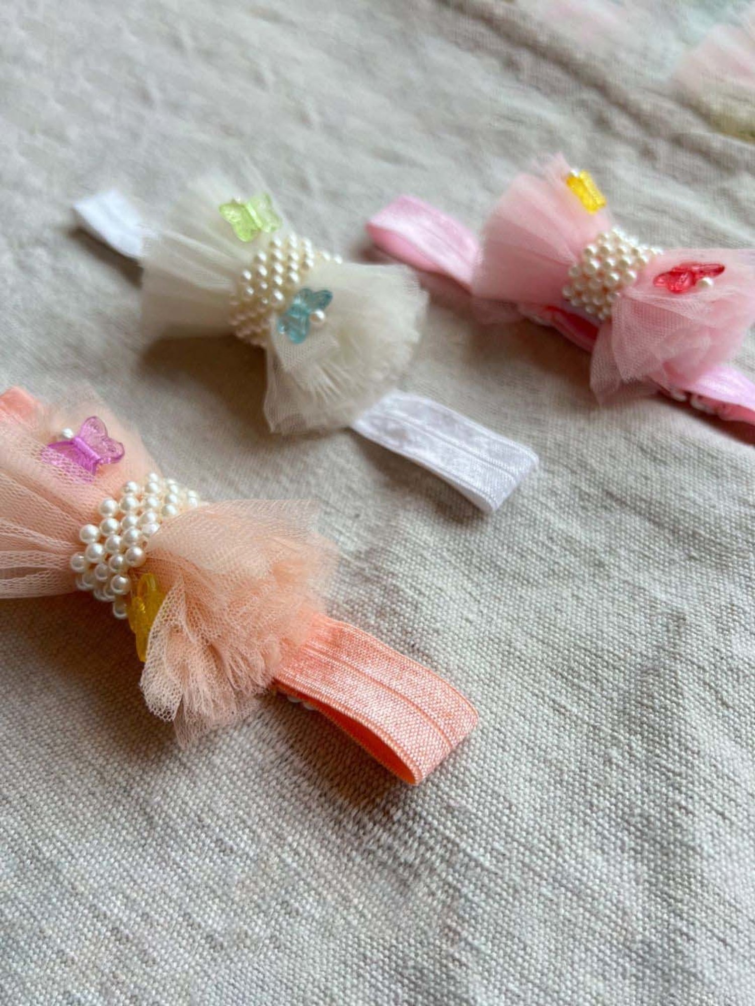 Choko Multicolour Embellished Hair Band for Kids - Pack of 3