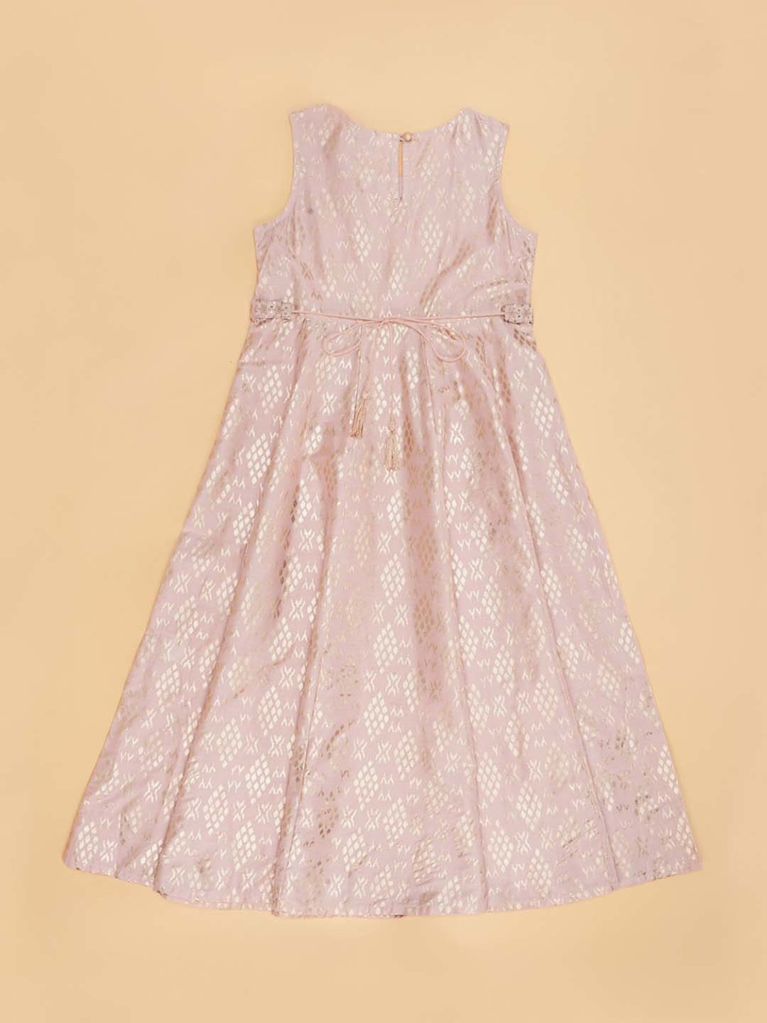 Akkriti by Pantaloons Kids Chalk Pink Printed Dress