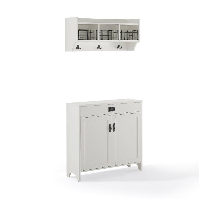2pc Fremont Entryway Set White - Crosley