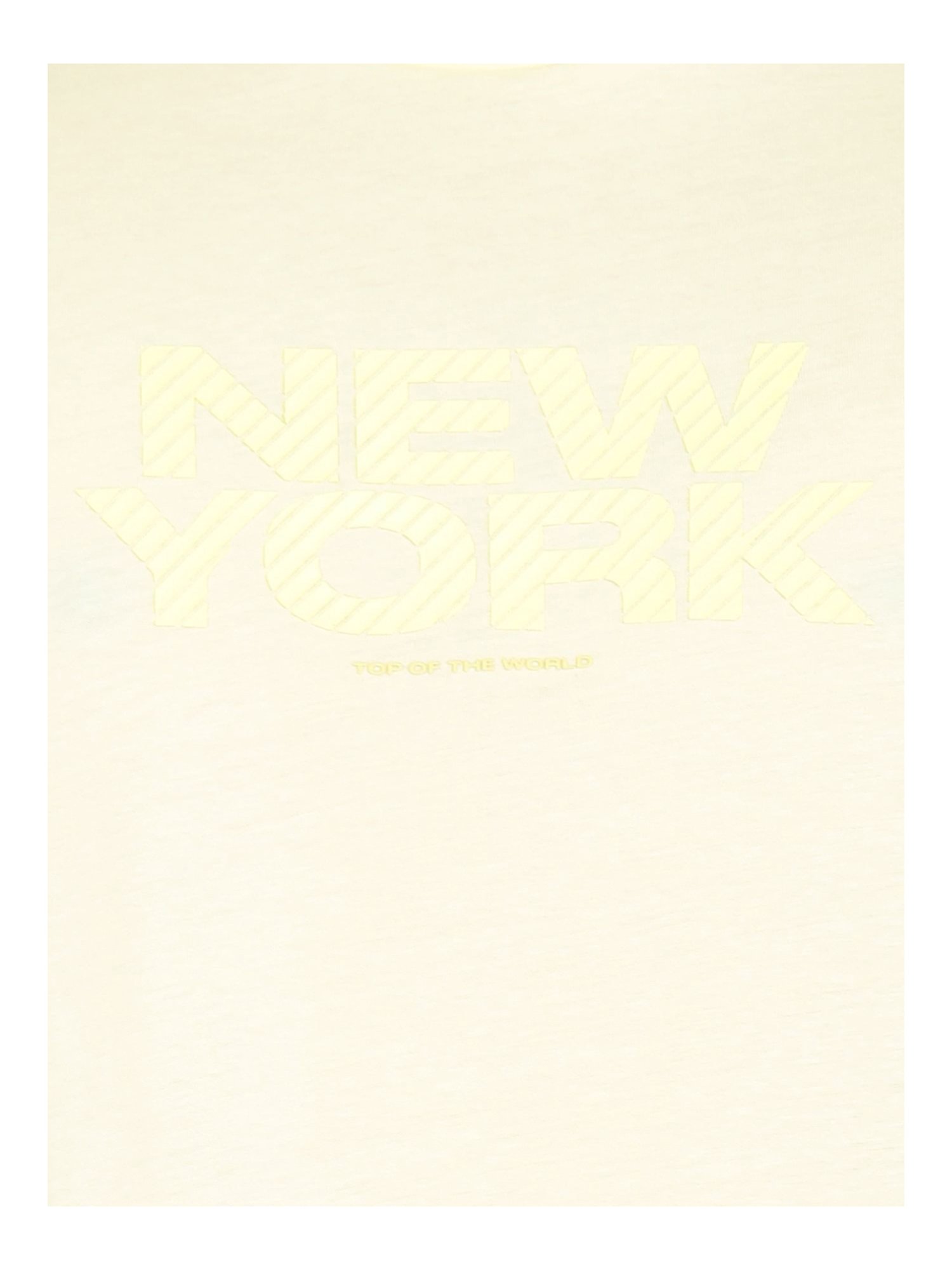 Arrow Light Yellow Cotton Regular Fit Printed T-Shirt