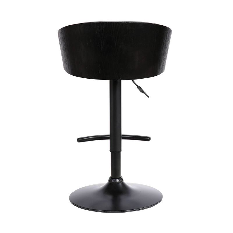 Montego Adjustable Swivel Barstool Black - Armen Living