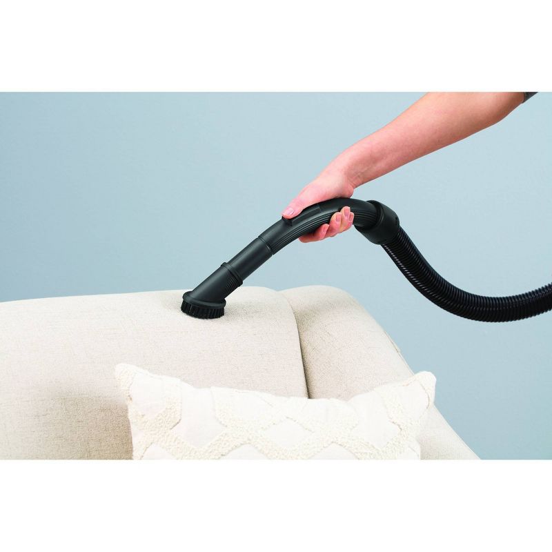 Black and Decker BDCAV217 1200 Amp Bagless Canister Vacuum Cleaner with HEPA Filter, 5 Foot Hose, and Multiple Attachment Heads, Gray