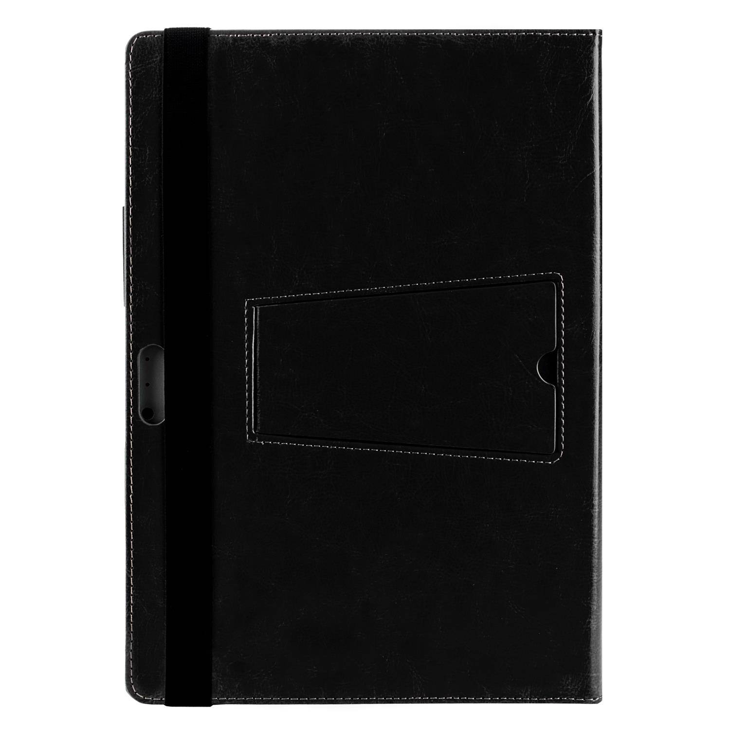 Alpha Portfolio PU Leather Stand Case for Microsoft Surface Pro 4 [Perfect Fit] (Black)