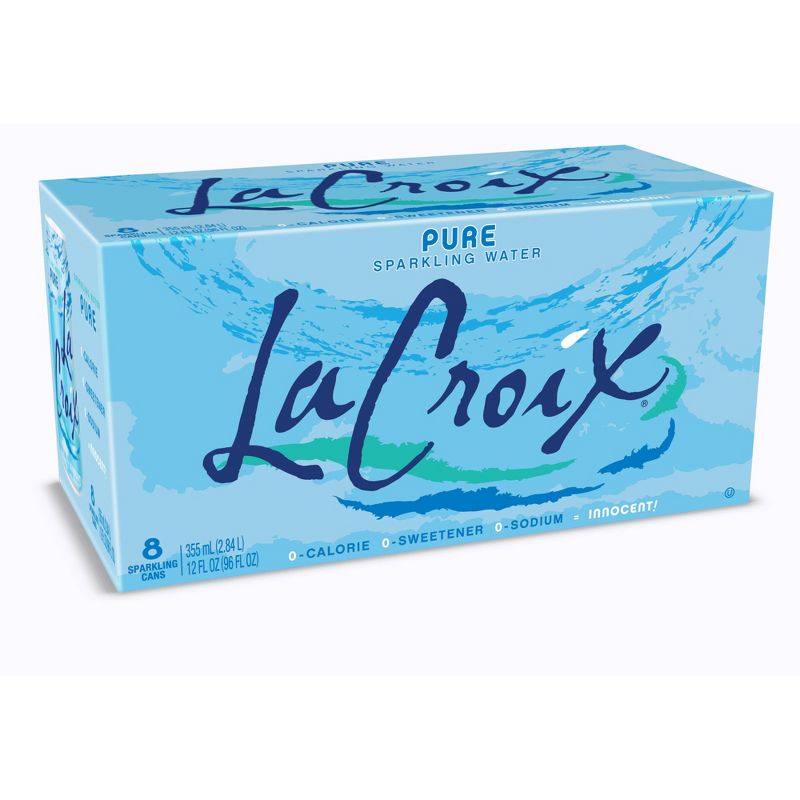LaCroix Pure Sparkling Water - 8pk/12 fl oz Cans