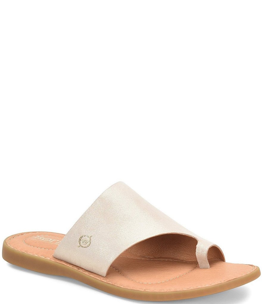 Born Inti Leather Toe Ring Sandals