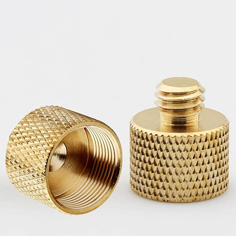 2 microphone stand adapter 3/8 to 5/8, tripod adapter. Male to female.