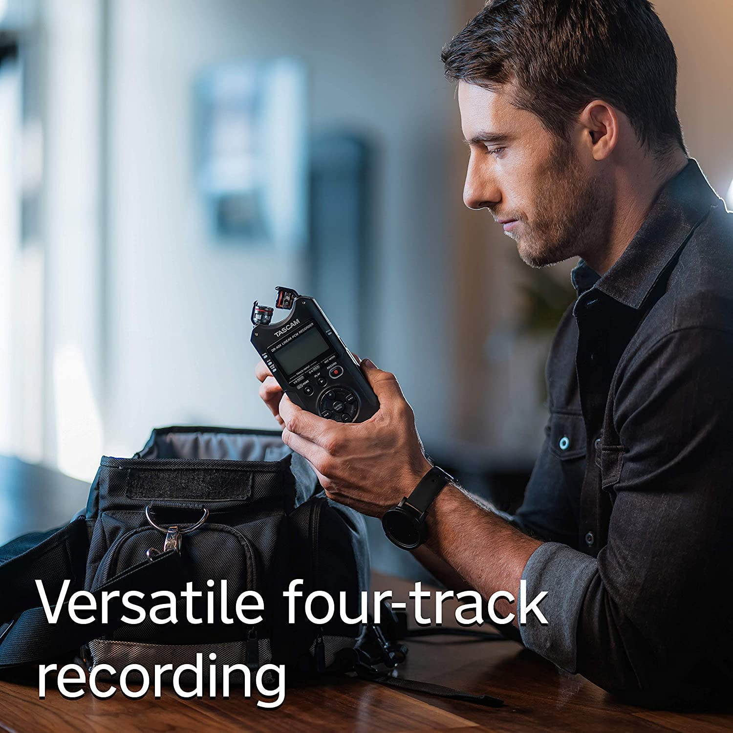 Tascam DR-40X Four-Track Digital Audio Recorder and USB Audio Interface