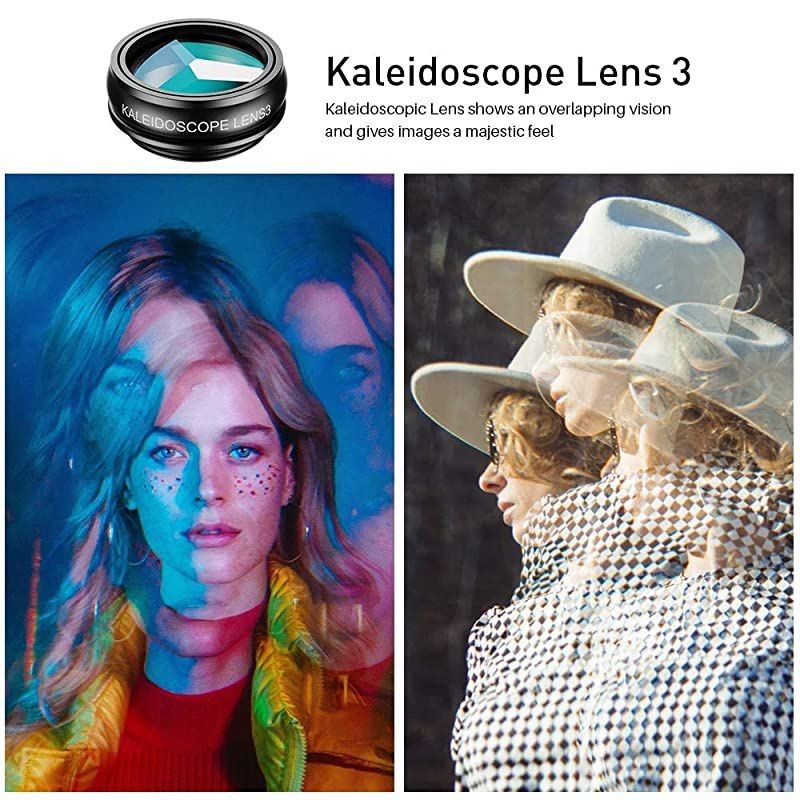 iPhone Camera Lens Kit iPhone SmartphonesPixelSamsungAndroid Phones Camera 2xTele Lens ZoomLens+Fisheye Lens+036XSuper Wide Angle Lens 20X Macro Lens CPLBlue Red Filter Filter