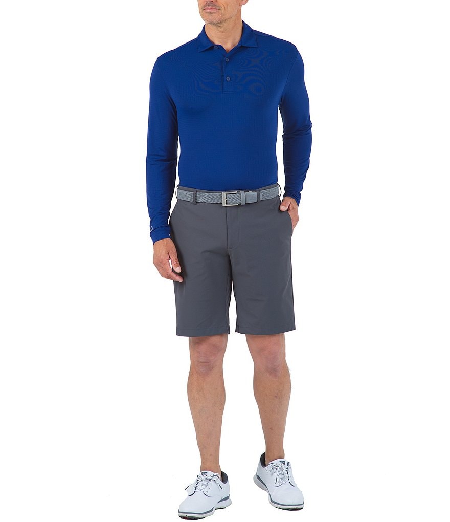 IBKUL Long-Sleeve Ice Fil&reg; Polo Shirt