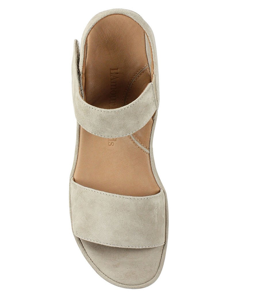 L'Amour Des Pieds Abrilla Suede Platform Wedge Sandals