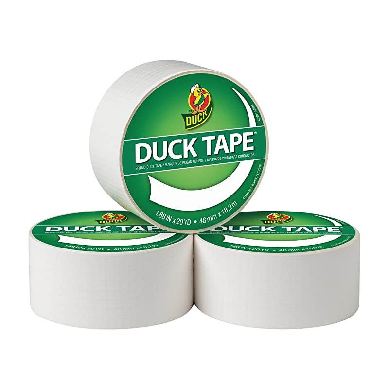 241745 Color Duct Tape Single Roll, 1.88 Inches x 55-Yards, White