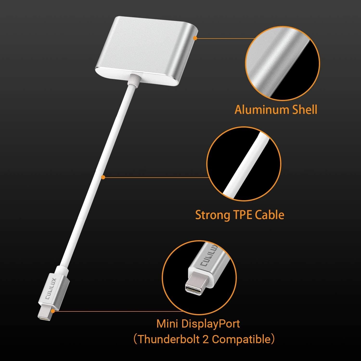 to AV Converter to RCAto AV 1080P to 3RCA CVBS AV Composite Video Audio Converter Adapter Supports PALNTSC with USB Charge Cable for PC Laptop HDTV DVD to AV Black
