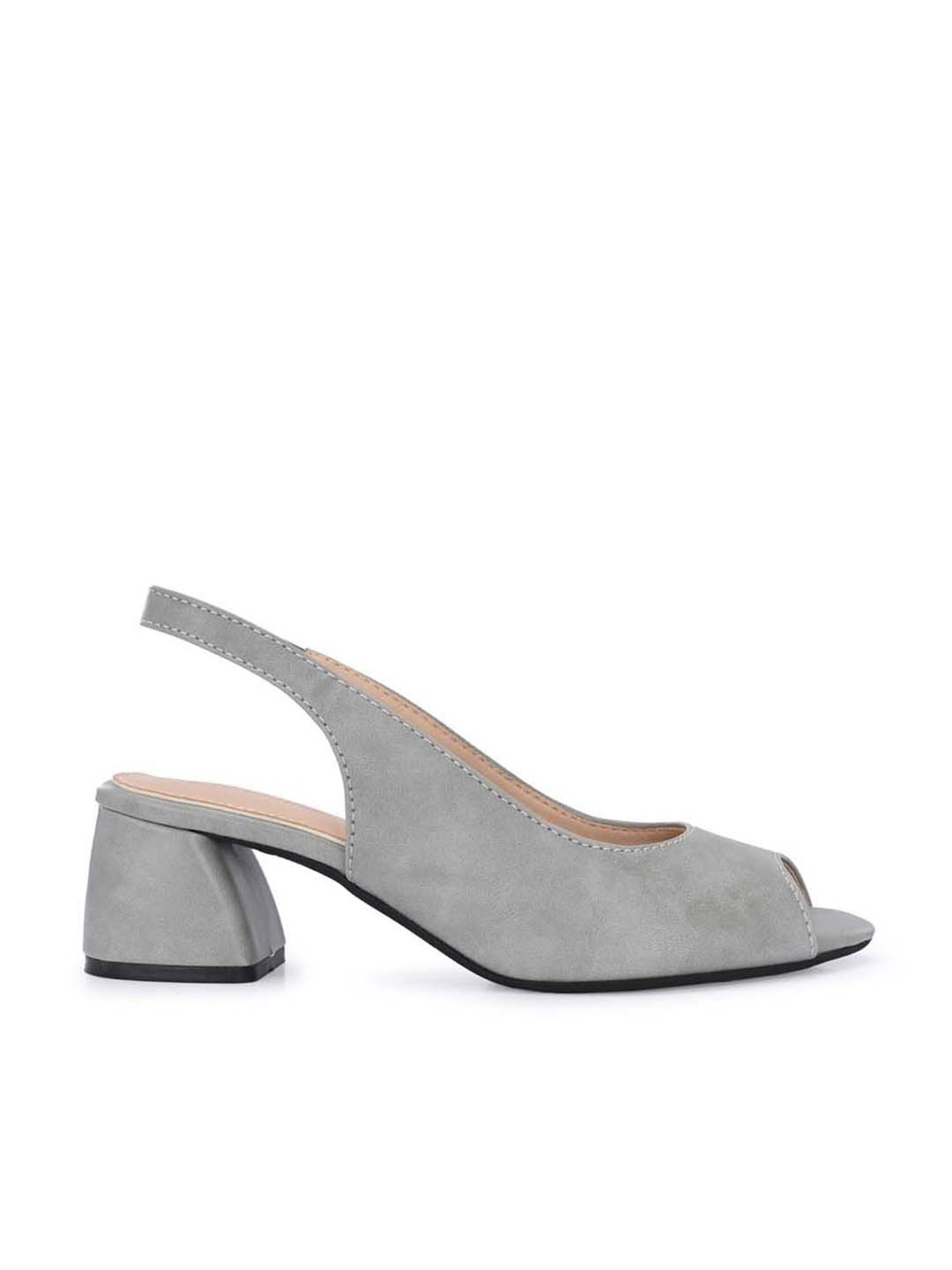 Clog London Women's Grey Sling Back Sandals