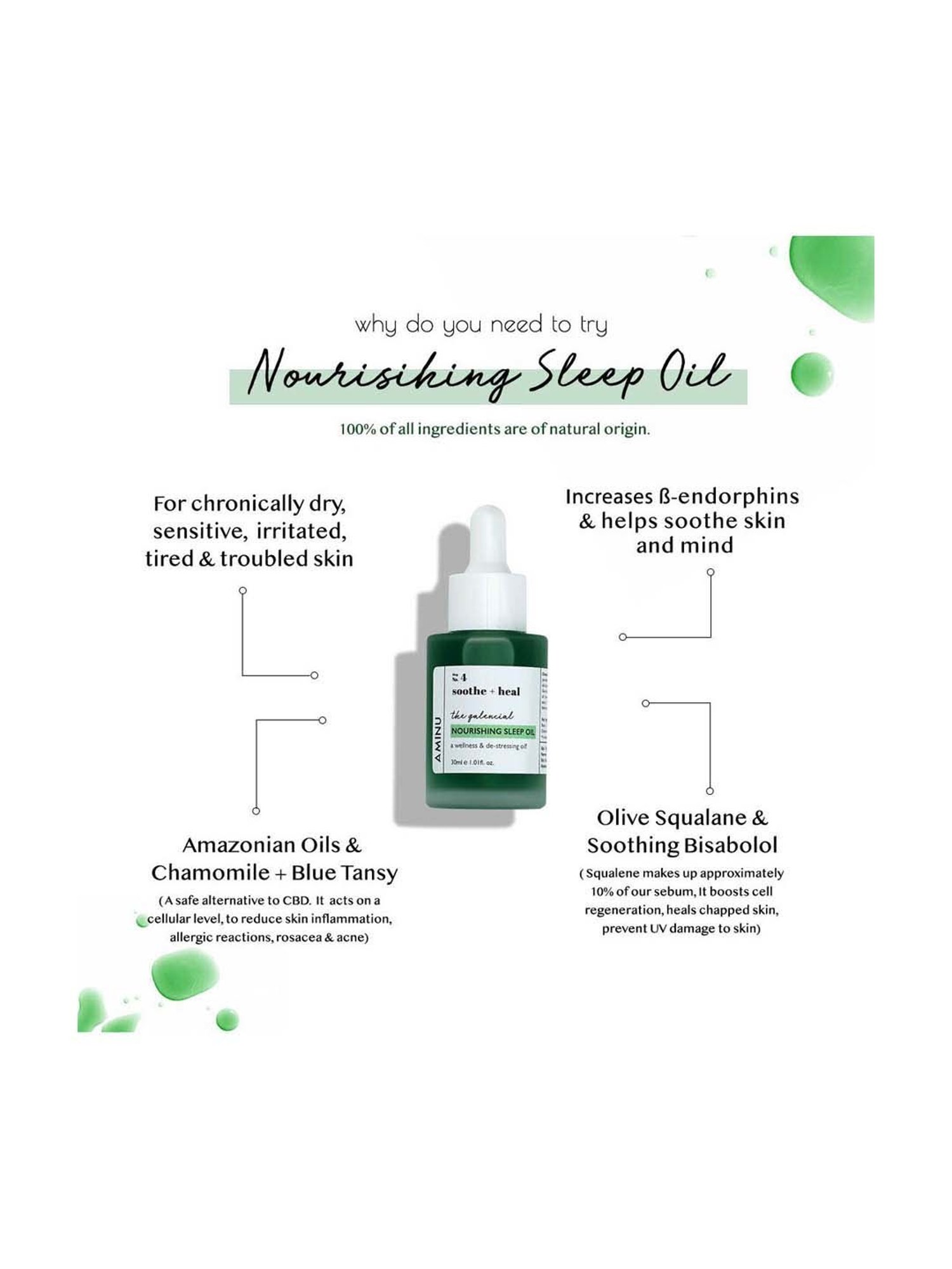 AMINU The Galencial Nourishing Sleep Oil - 30 ml