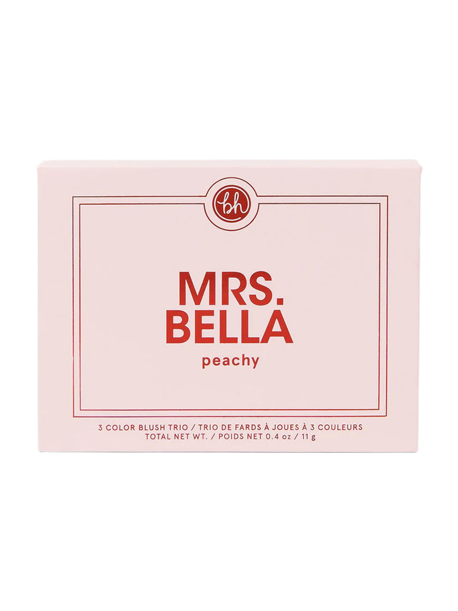 BH Cosmetics Mrs. Bella Peachy 3 Color Blush Trio - 11 gm