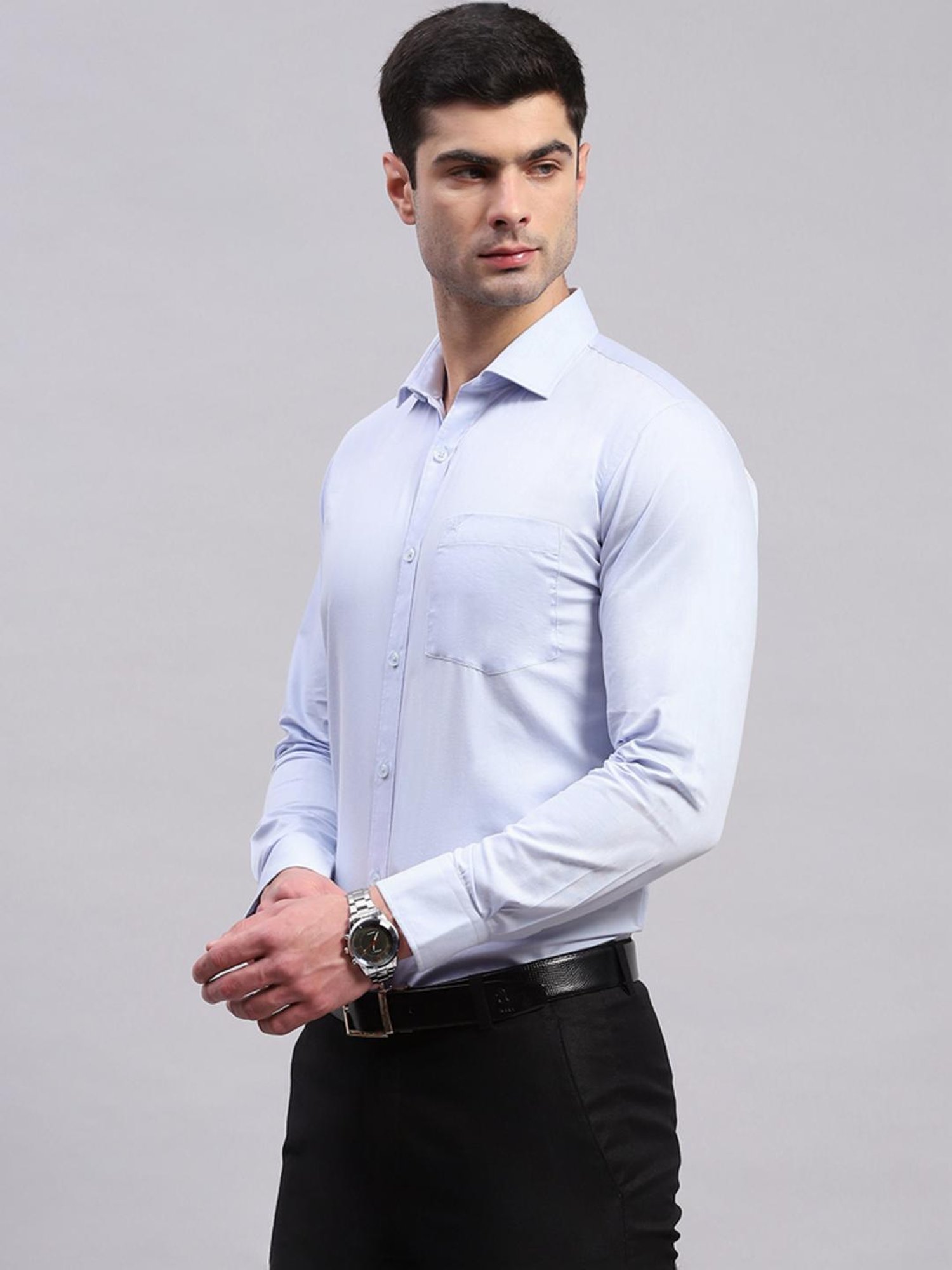 Arrow Sport Dark Green Cotton Slim Fit Shirt