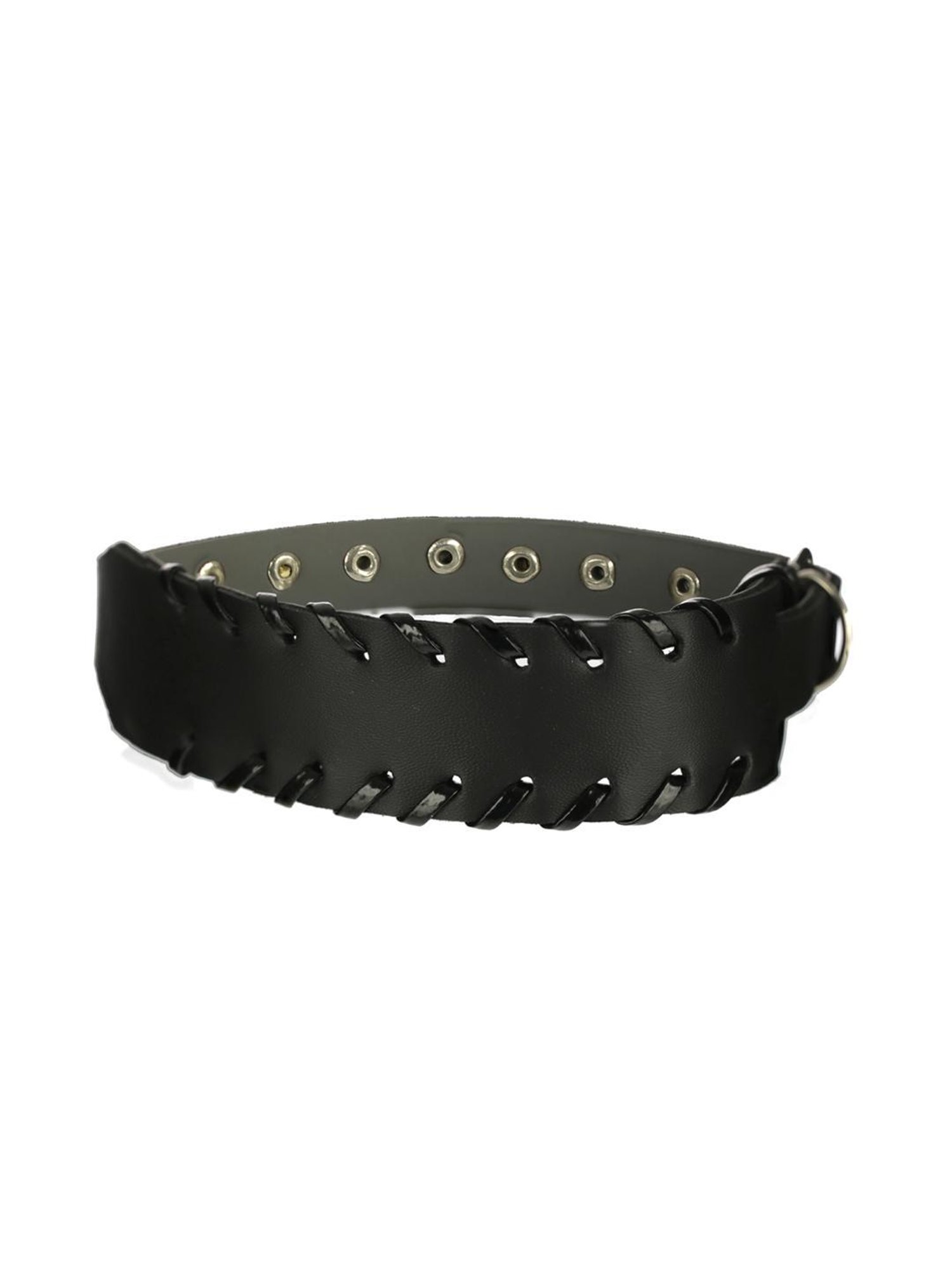 Bold by Priyaasi Black PU Wraparound Bracelet for Men