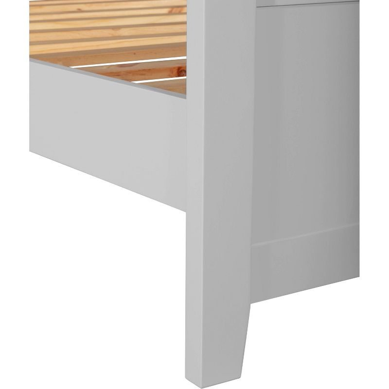 King Westport Wood Platform Bed Frame Gray - Finch