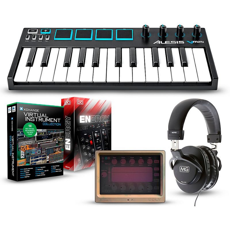 Alesis Q25 25-Key MIDI Keyboard Controller Packages Production Package