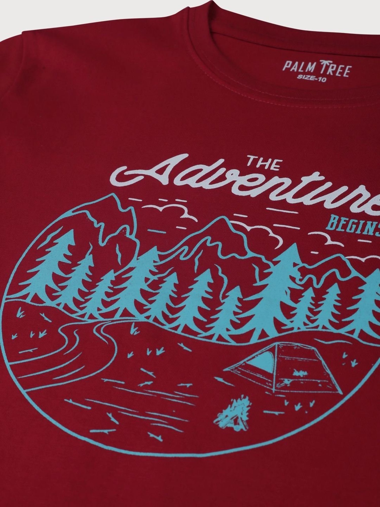 Palm Tree Kids Multicolor Printed T-Shirt