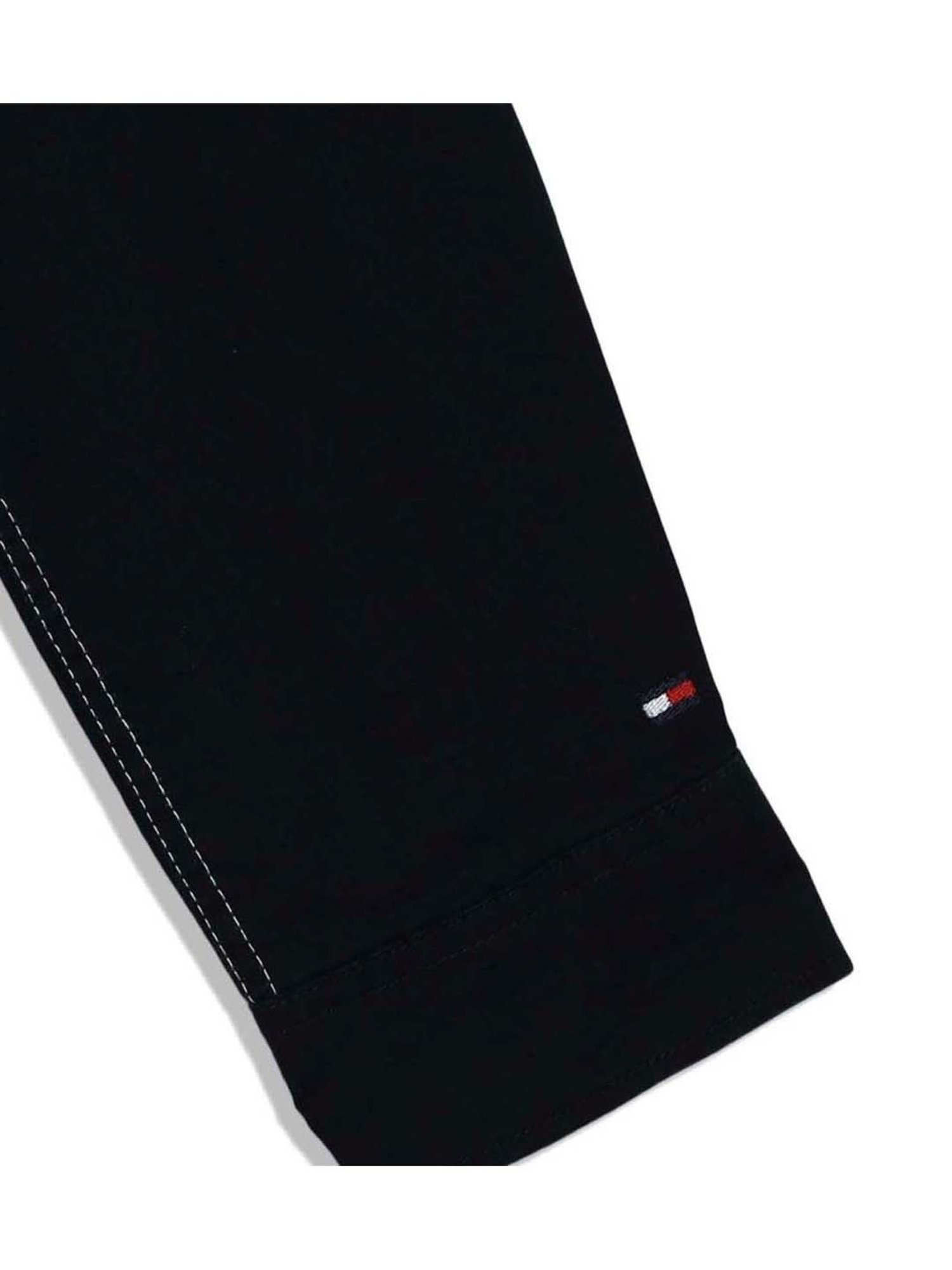 Tommy Hilfiger Kids Desert Sky & White Cotton Color Block Full Sleeves Shirt