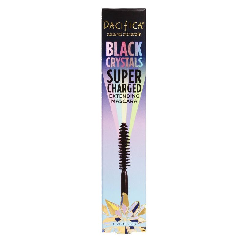 Pacifica Black Crystals Supercharged Extending Mineral Mascara Black Beauty - 0.25oz