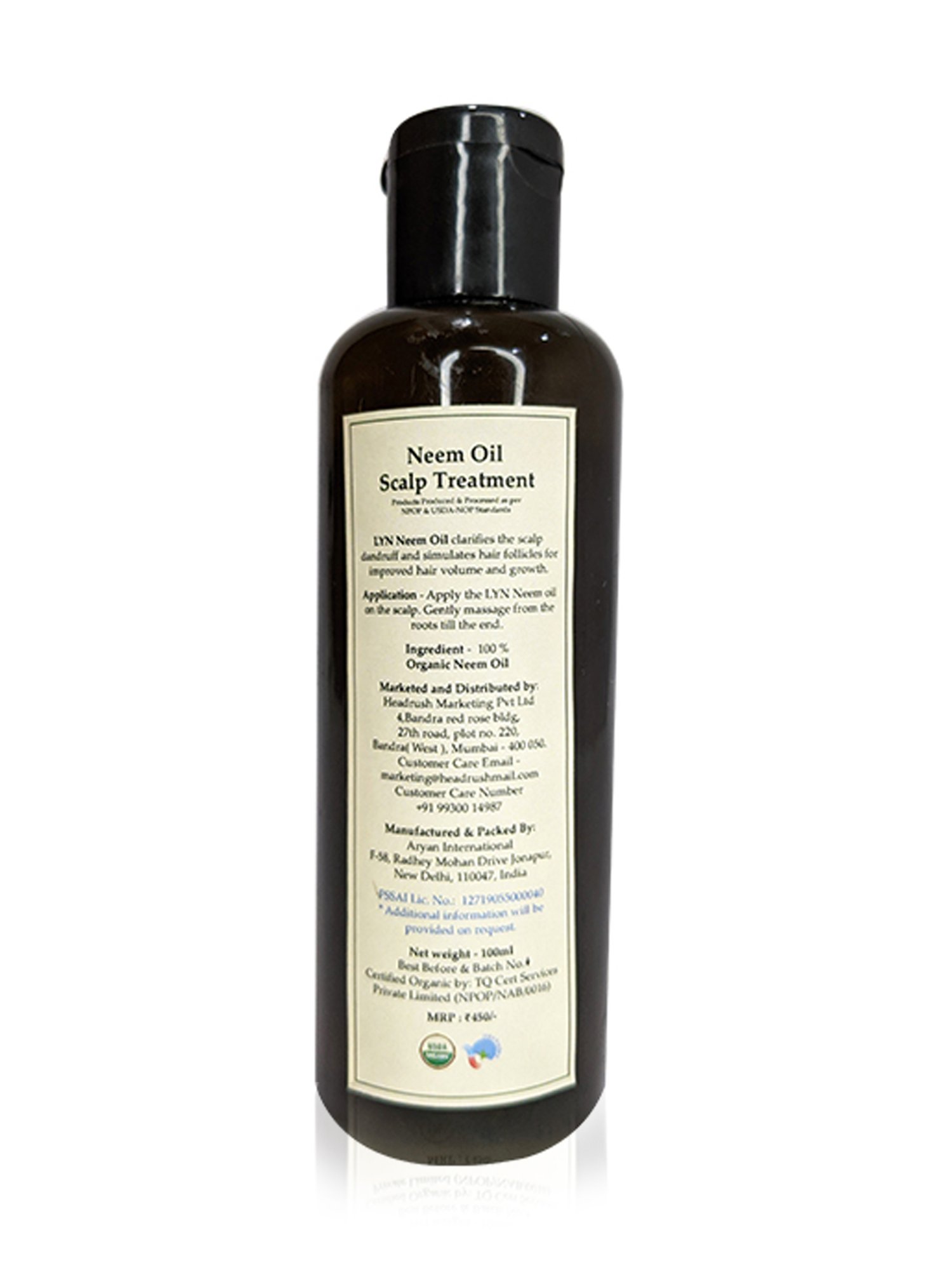 LYN Organic Neem Oil - 100 ml