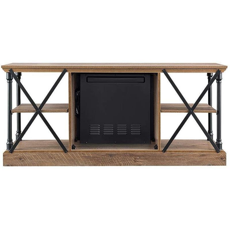 HearthPro Sheffield Electric Fireplace TV Stand in Driftwood - SP6550-OF