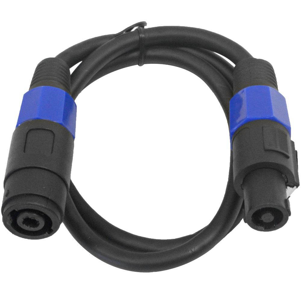 Seismic Audio - SPXC-3 - 3 Foot Professional Speakon Extension Cable - Speakon Male to Speakon Female - 12AWG 2 Conductor Speaon Extension Cable