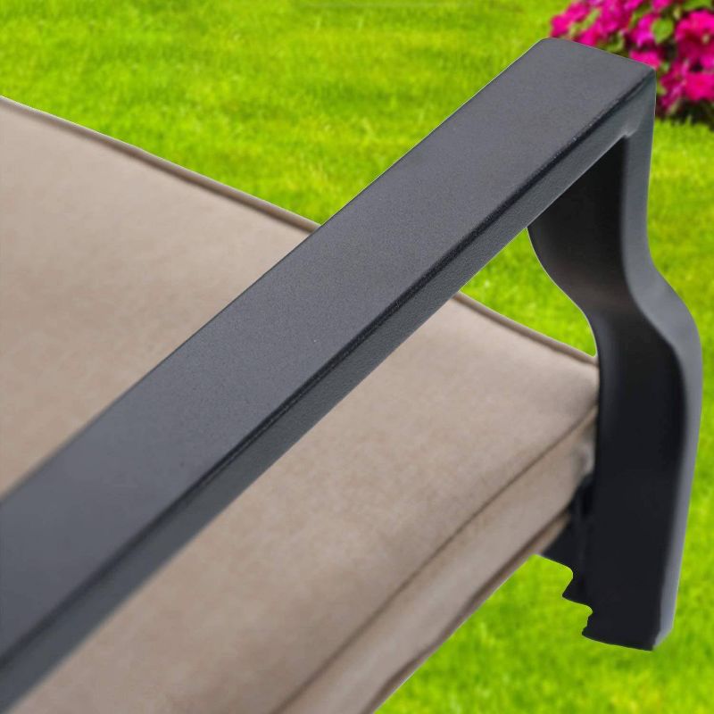 Circi 5pc Outdoor Dining Set - Black and Charcoal - CosmoLiving by Cosmoplitan