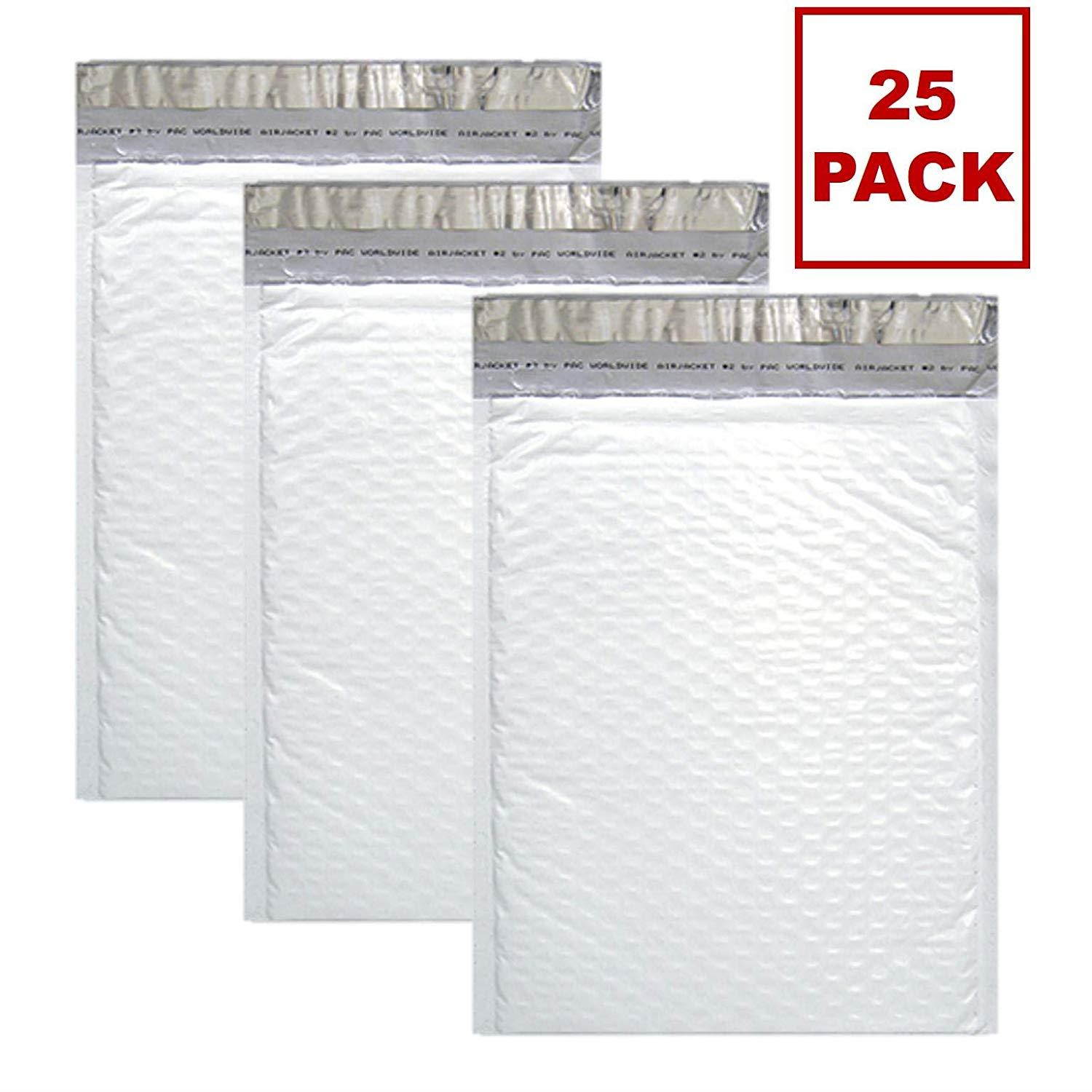 Sales4Less #2 Poly Bubble Mailers 8.5X12 inches Padded Envelope Mailer Waterproof Pack of 25