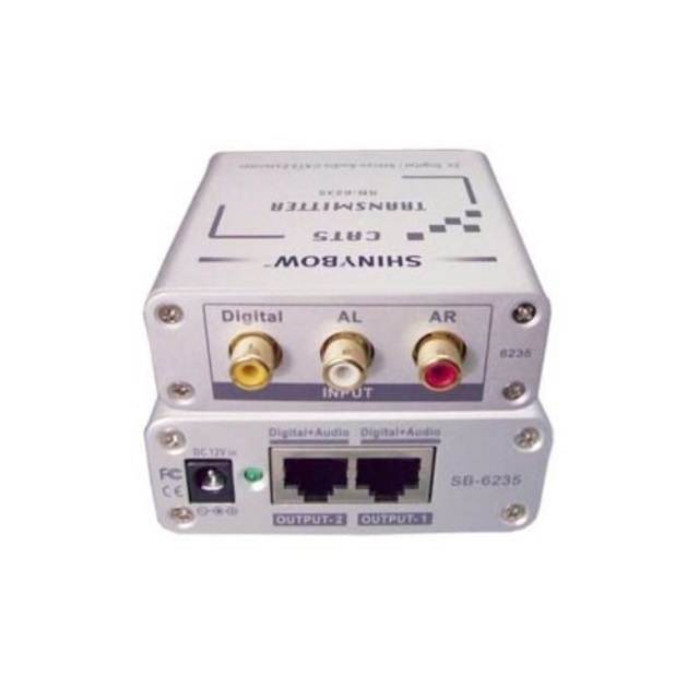 Shinybow - SB-6235R - Cat5 - Composite Video, Digital & Stereo Audio Receiver