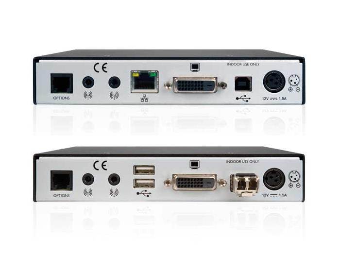 Adder - XD150FX-MM-US - Adder XD150FX-MMUS KVM DVI Video Extender with USB2.0 Over a Single Duplex Fiber Cable -