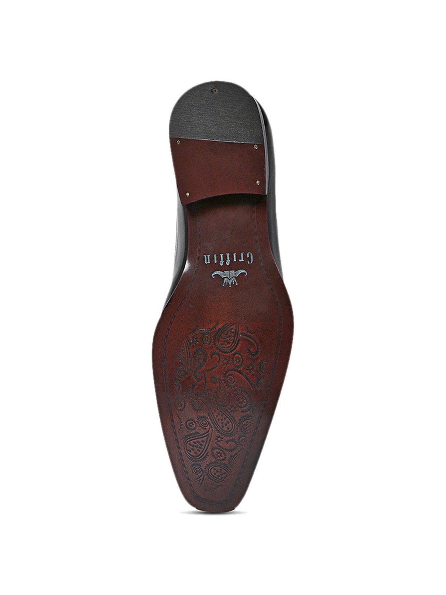 Griffin Men's TORRY BRUNCH GLOSSY Black Oxford Shoes