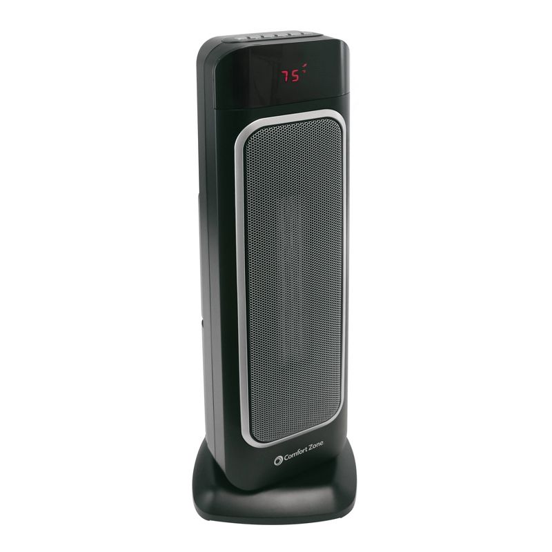 Comfort Zone Digital Ceramic Oscillating Tower Heater