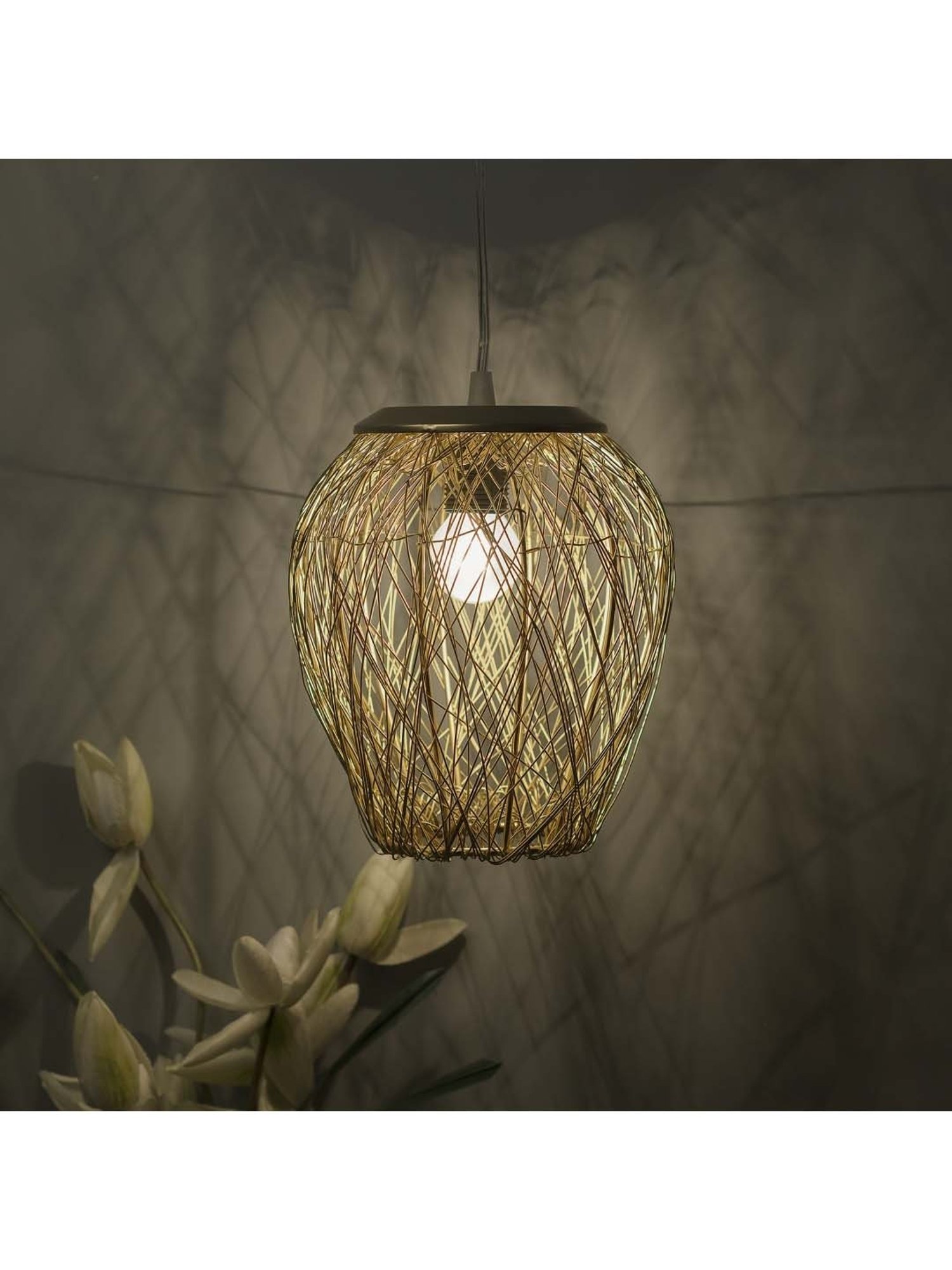 Homesake Golden Metal Pendant Light - Set of 1