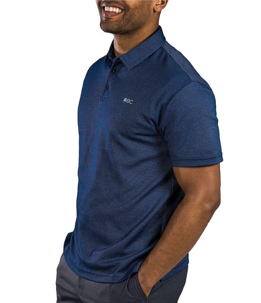BLACK CLOVER Short-Sleeve Raindrops Golf Polo
