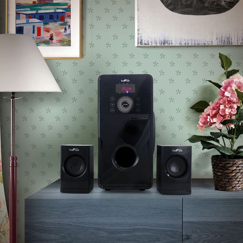 beFree Sound 2.1 Channel Bluetooth Surround Sound Speaker System