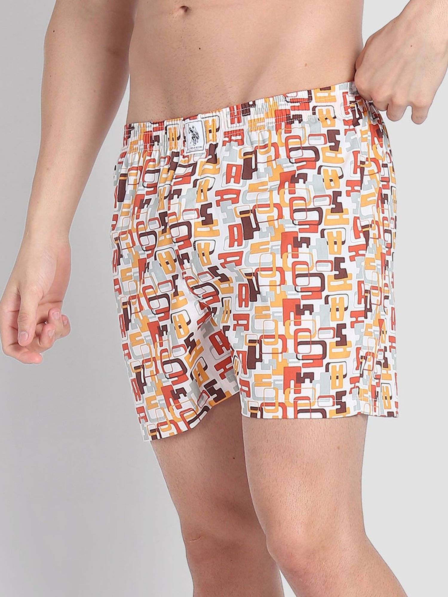 U.S. Polo Assn. Multicolor Cotton Regular Fit Printed Boxers