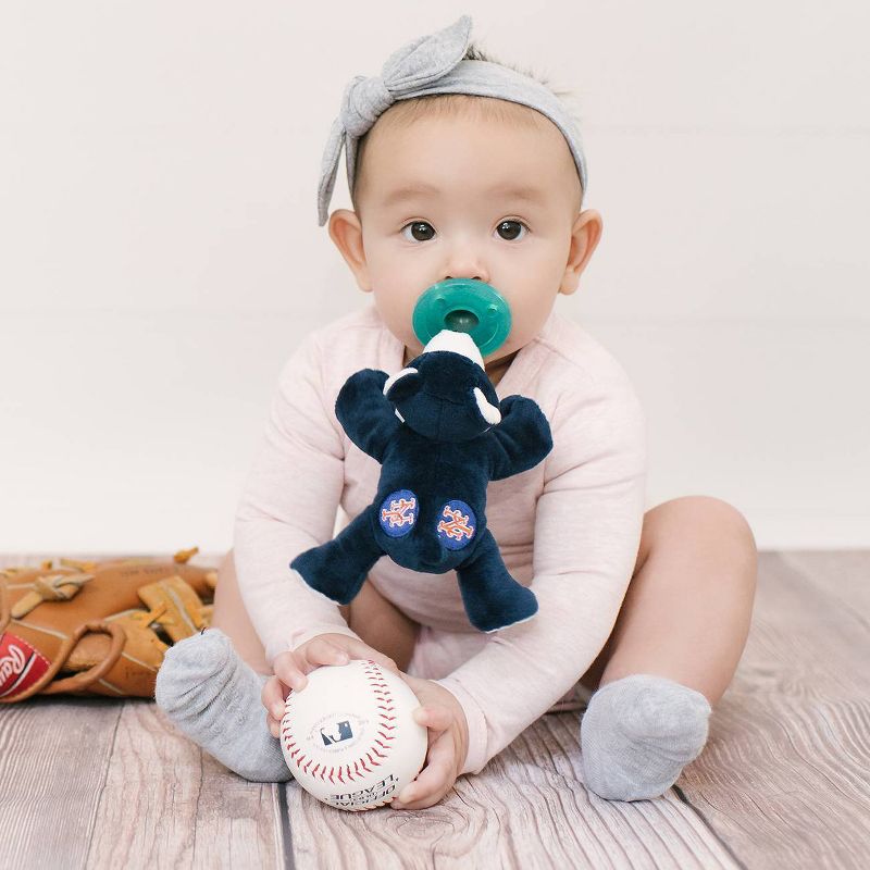 WubbaNub Pacifier - MLB New York Mets Bear