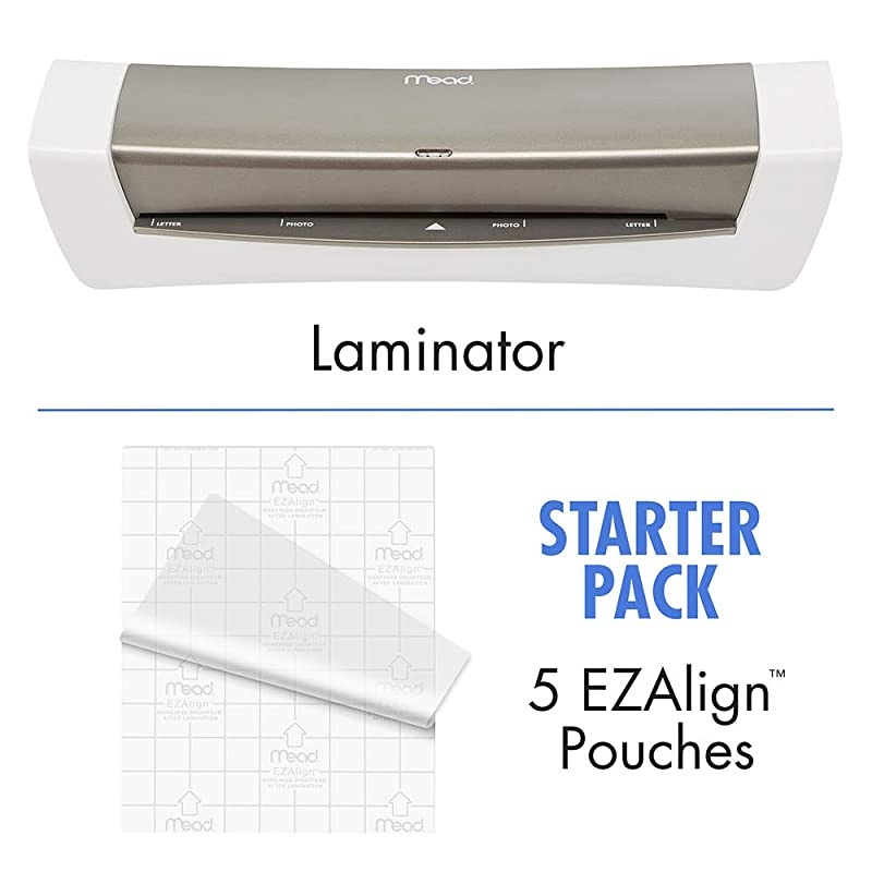 Laminator Thermal HeatSeal PRO Lamination Machine 95 Max Width includes EZAlign Laminating Sheets Pouches M1701842 White Gray 3 x 145 x 5