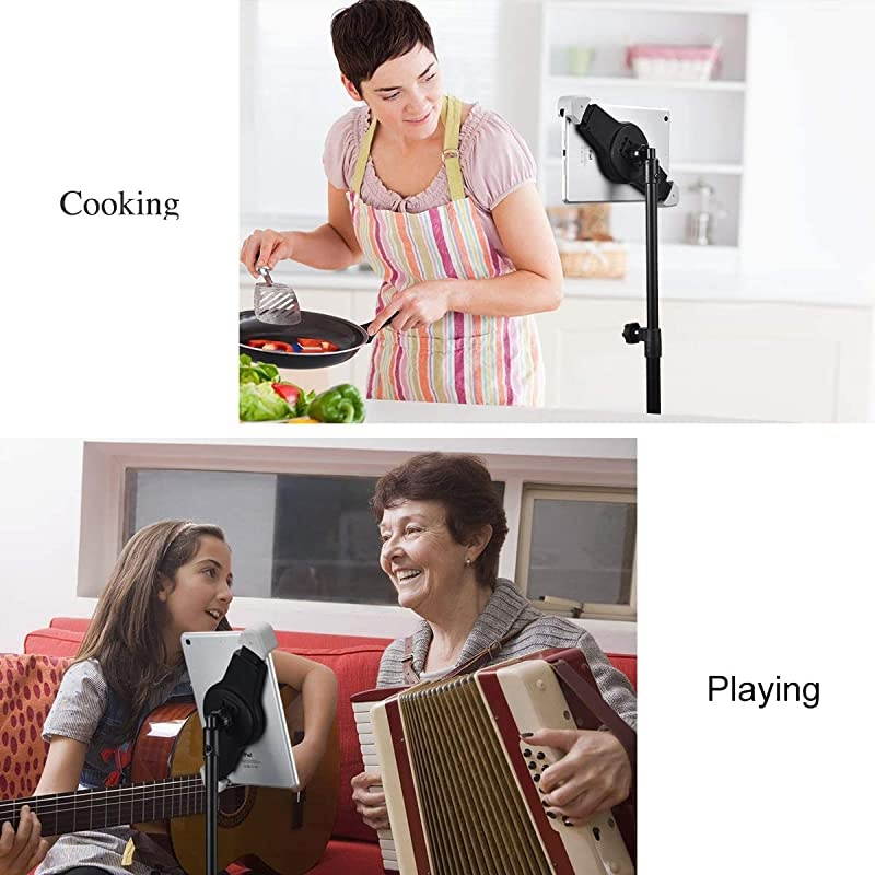 Tripod Stand HeightAdjustable 2070 Inch Tablet Floor Stand Stand Holder with 360&deg; Rotating for 95145 Tablets97129 Inch ProAir