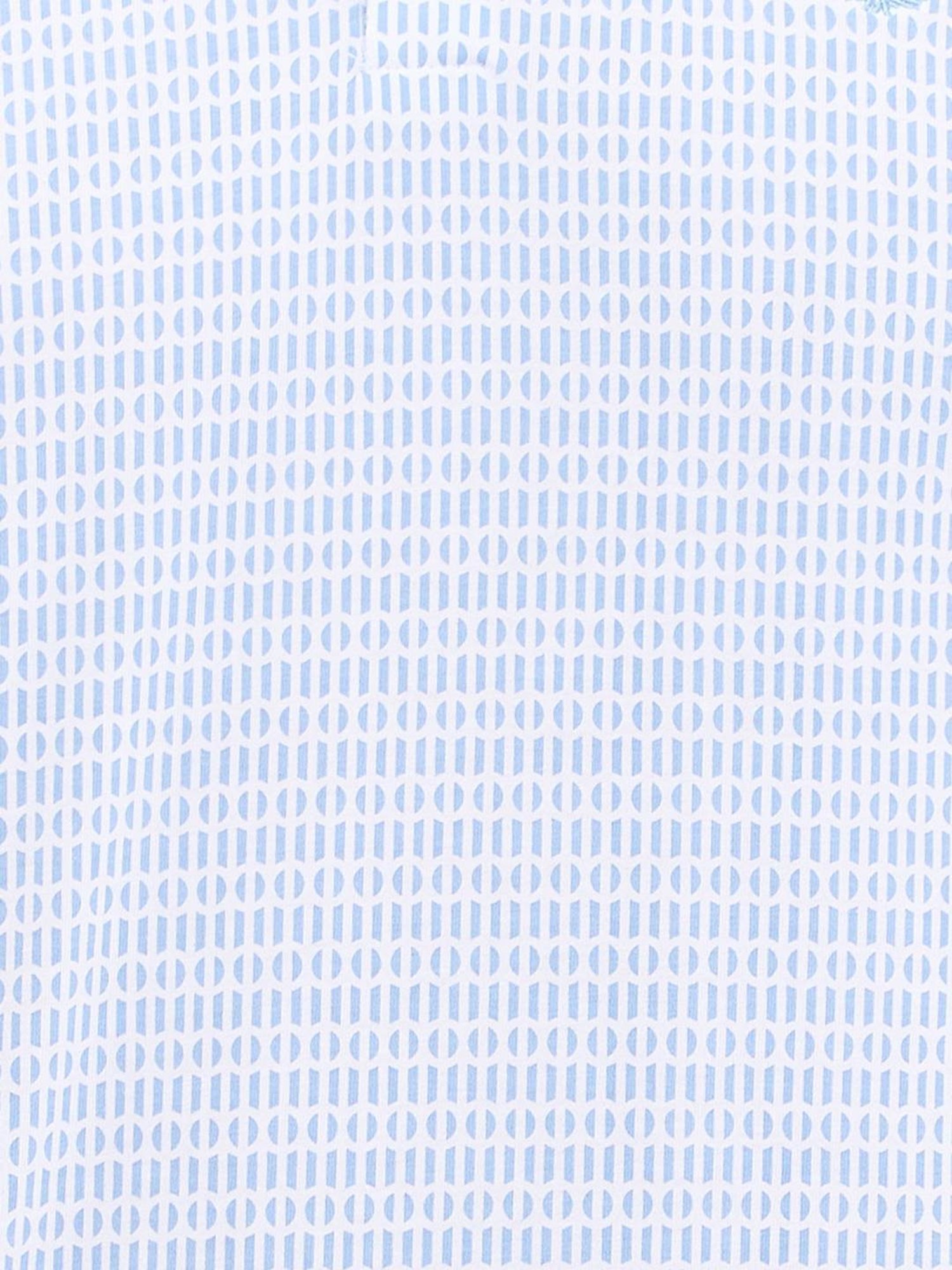 Park Avenue Blue Slim Fit Printed Polo T-Shirt