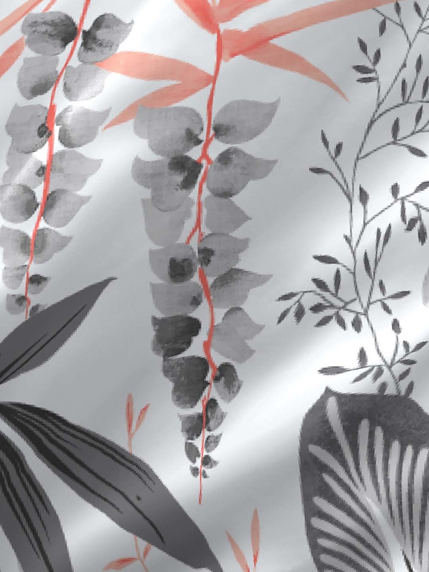 Layers Tuscany Grey Cotton 104 TC Single Flat Bed Sheet With 1 Pillow Cover