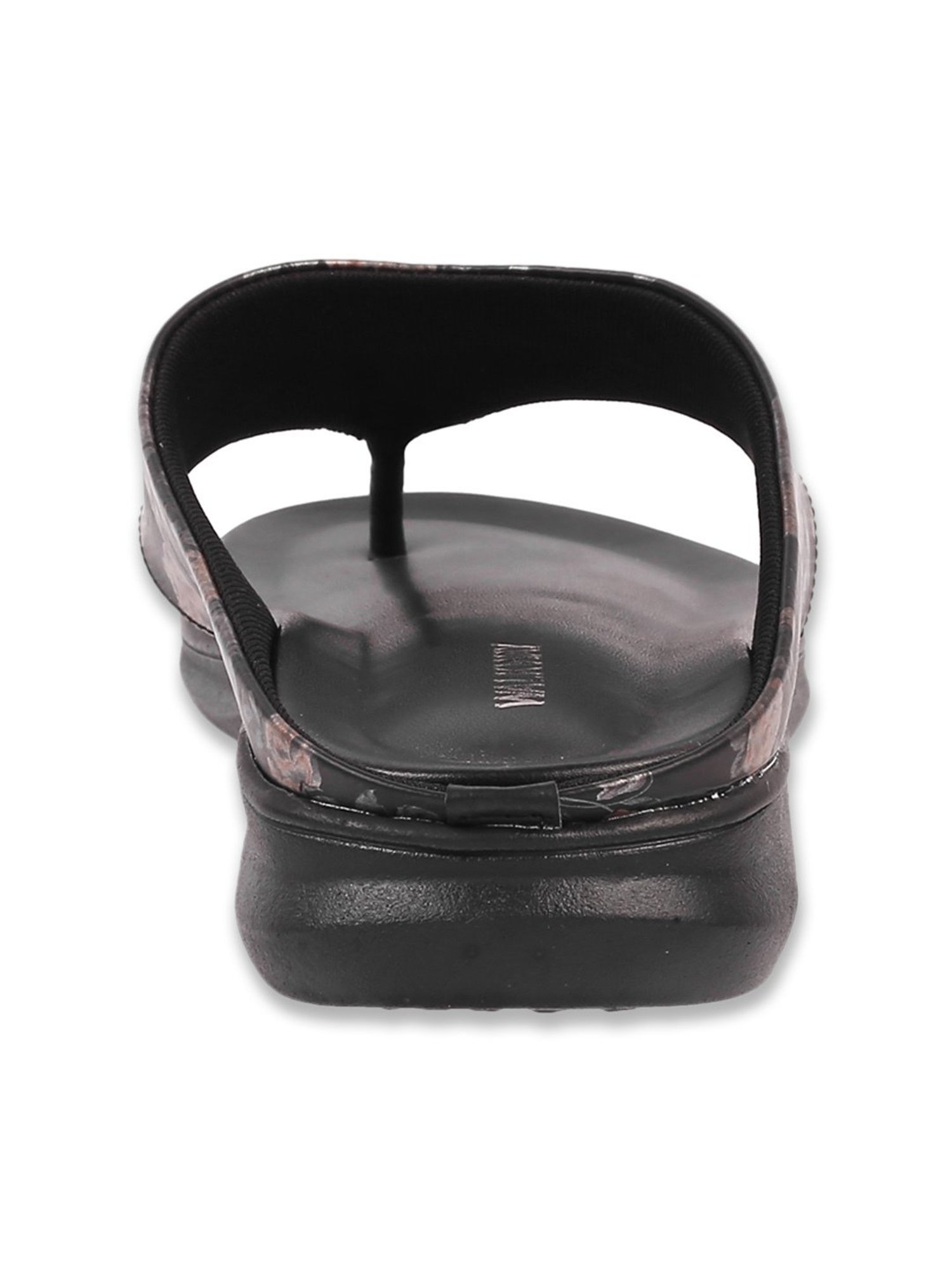 Walkway Women's Black Thong Sandals